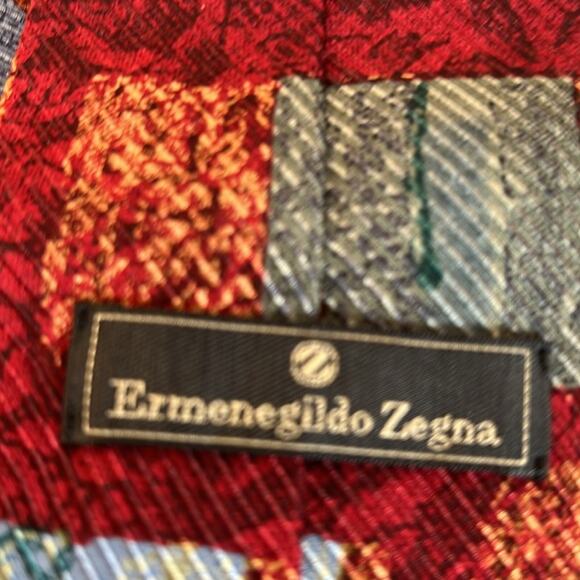 Ermenegildo Zegna:MENS LUXURY 100% Silk Neck Tie - Picture 6 of 8